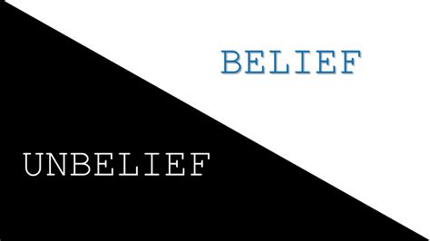 Religion, Belief and Unbelief 